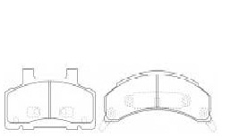 Má phanh xe CHEVROLET – SUBURBAN X 2007-2014, TAHOE GMT400 1996-1999 K1500, K2500, BLAZER S-10 GMC JIMMY 1982-1994, RAM 1994-2002 (Ram 1500/2500/3500),