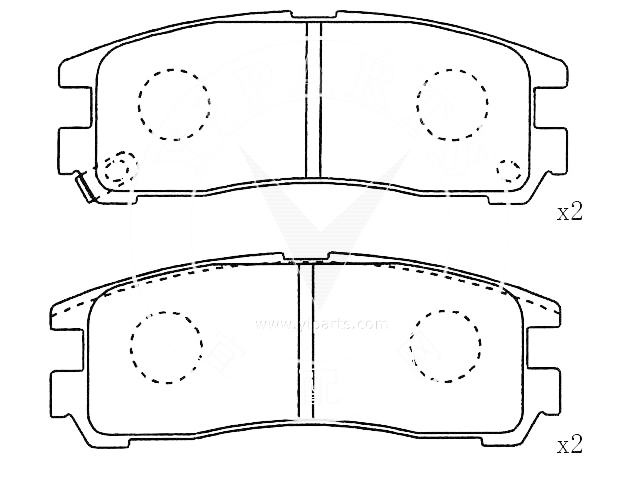 Má phanh xe Buick – BUICK PARKAVENUE 2007, GL8 I 04, REGAL IV 2004-2008,