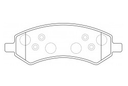 Má phanh xe DODGE – RAM 1500 IV PICKUP 2008-, DAKOTA 2005-2011, DURANGO 2004-2010 ND,
