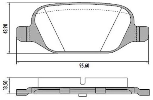 Má phanh xe FIAT – 500 TREPIUNO 2007-, LINEA 323 2007-, BRAVO II (198) 2007-2014, PUNTO III 2005-2012,