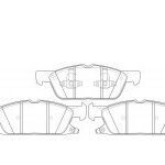 Má phanh xe FORD - EDGE II 2015-2020,