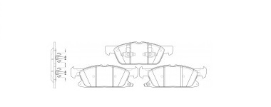 Má phanh xe FORD – EDGE II 2015-2020,