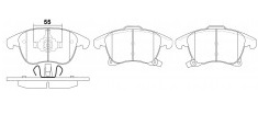 Má phanh xe FORD – FUSION II FACE LIFT 2019-2021, FUSION II 2013-2018,
