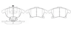 Má phanh xe FORD – FUSION II FACE LIFT 2019-2021, FUSION II 2013-2018,