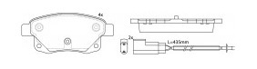 Má phanh xe FOTON – TOANO PANEL VAN 2015-, TRANSIT III 06-14,