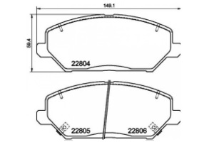 Má phanh xe HYUNDAI – i30 ESTATE III 2020 FACELIFT, i30 N 2019- CHILE, i30 iii PD 2016-2022,