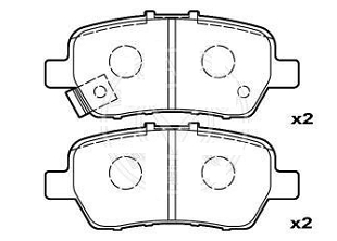 Má phanh xe HONDA – HR-V VEZEL 2014-2019 L15Z RU1 L15B4, ODYSSEY IV 10-13, ODYSSEY 2009-2013, CROSSROAD II 2007-2010 RT1/RT2/RT3/RT4, STREAM 06-14 RN6,RN7,RN8,RN9, STEPWAGON III 2005-2009 RG# PREFACELIFT, ODYSSEY 00-04,